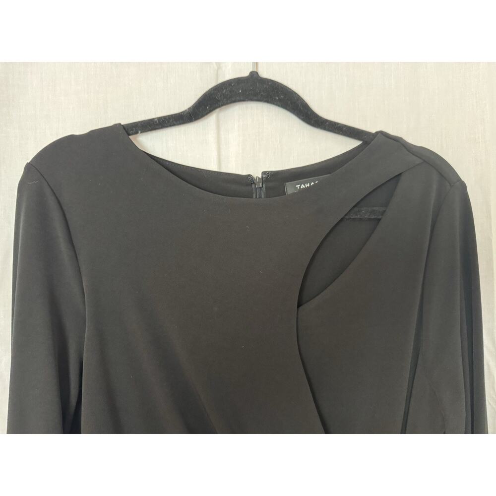 Black Tahari Cocktail Dress Size 14 - Picture 6 of 7